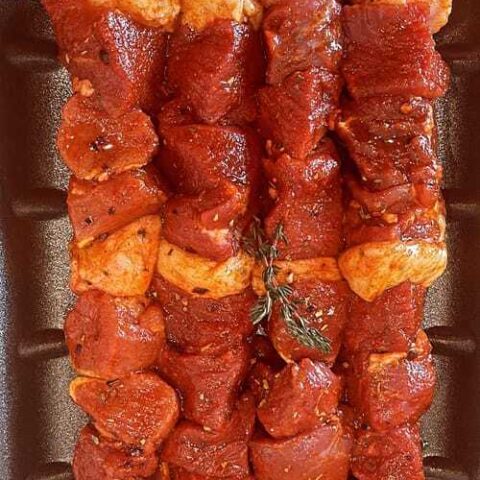 LAMB SHISH(MARINATED)SKEWER (448)