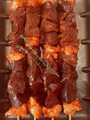 LAMB LIVER(MARINATED)SKEWER (449)