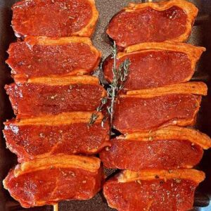 LAMB LOIN(MARINATED)SKEWER (450)
