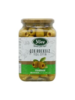 Yöre Çekirdeksiz Yeşil Zeytin 450 gr (161-180 Kalibre)