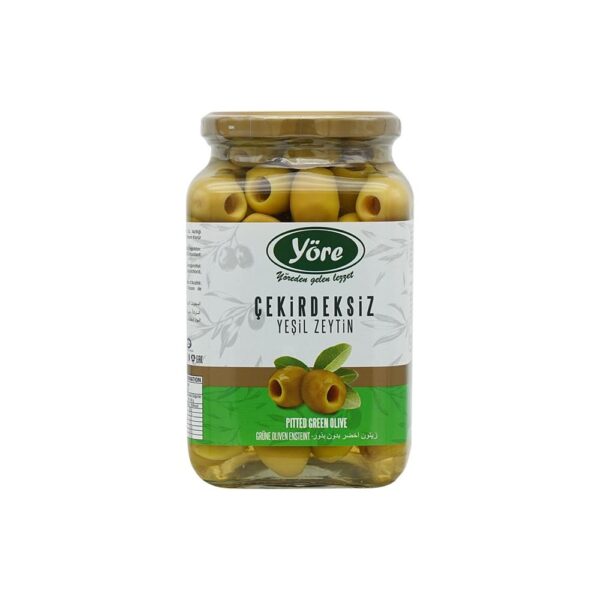 Yöre Çekirdeksiz Yeşil Zeytin 450 gr (161-180 Kalibre)