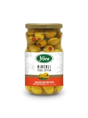 Yöre Red Pepper Stuffed Green Olives – 720g