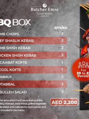 BBQ BOX FOR 20 TO 22 PERSONS
