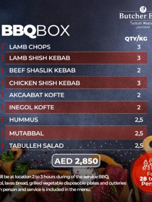 BBQ BOX FOR 28 TO 30 PERSONS