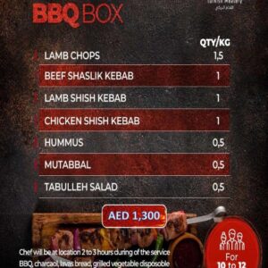 BBQ BOX FOR 10 TO 12 PERSONS