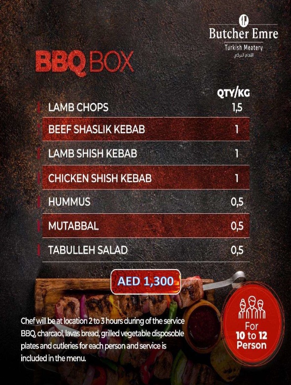 BBQ BOX FOR 10 TO 12 PERSONS